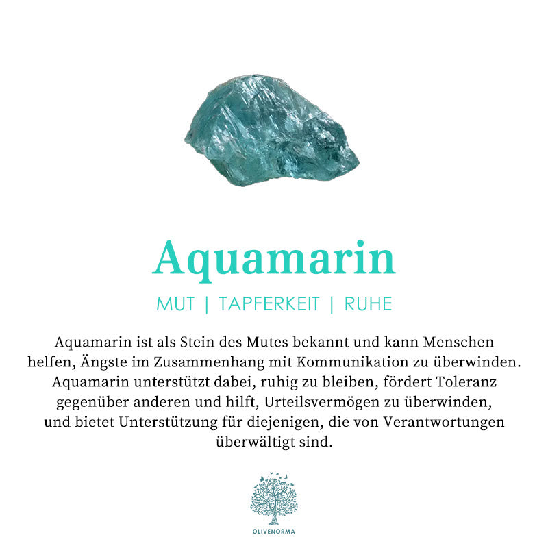 Aquamarijn Spinner Ring - Selene
