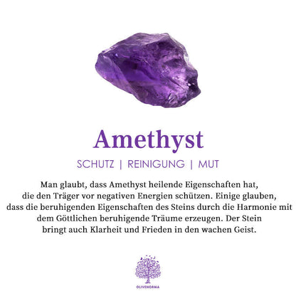 Natuurlijke Kristal Amethist Genezing Halsketting - Lyra