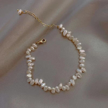 Zoetwaterparel Armband | Met prachtige witte pareltjes!