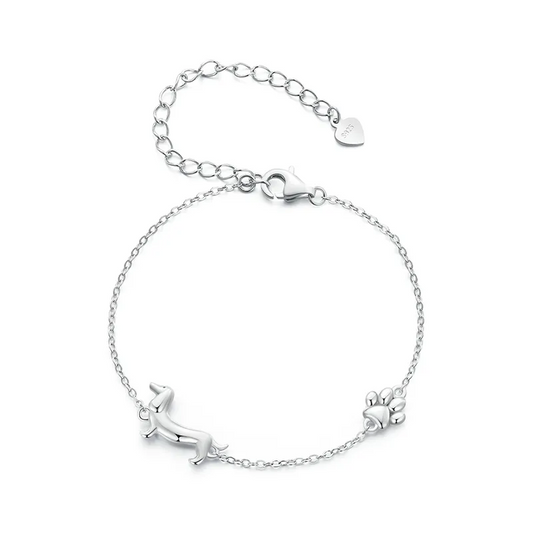 Schattige Teckel Bedelarmband