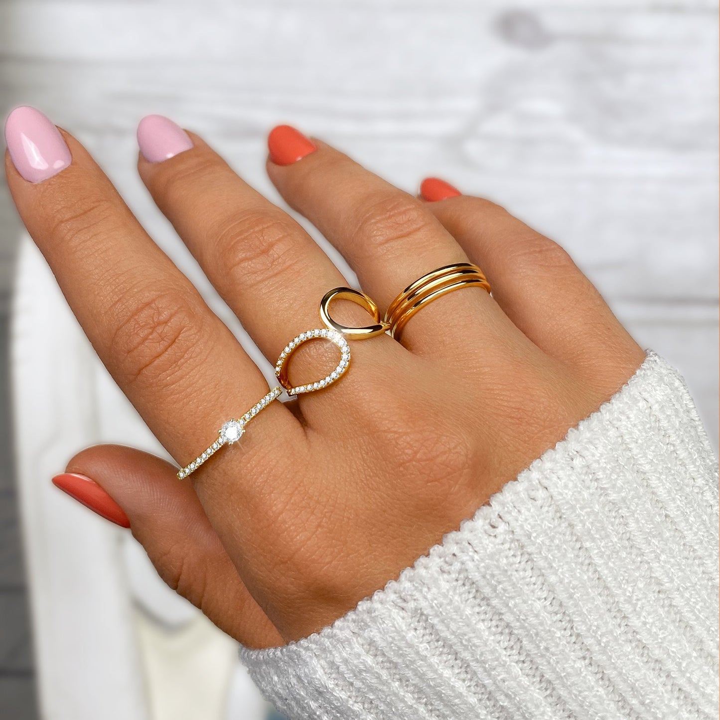 Stijlvolle Ring met Sprankelende Zirkonia - Sienna