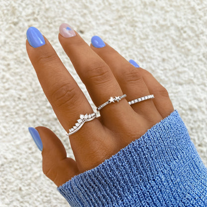 Zirkonia Kroonring - Allegra