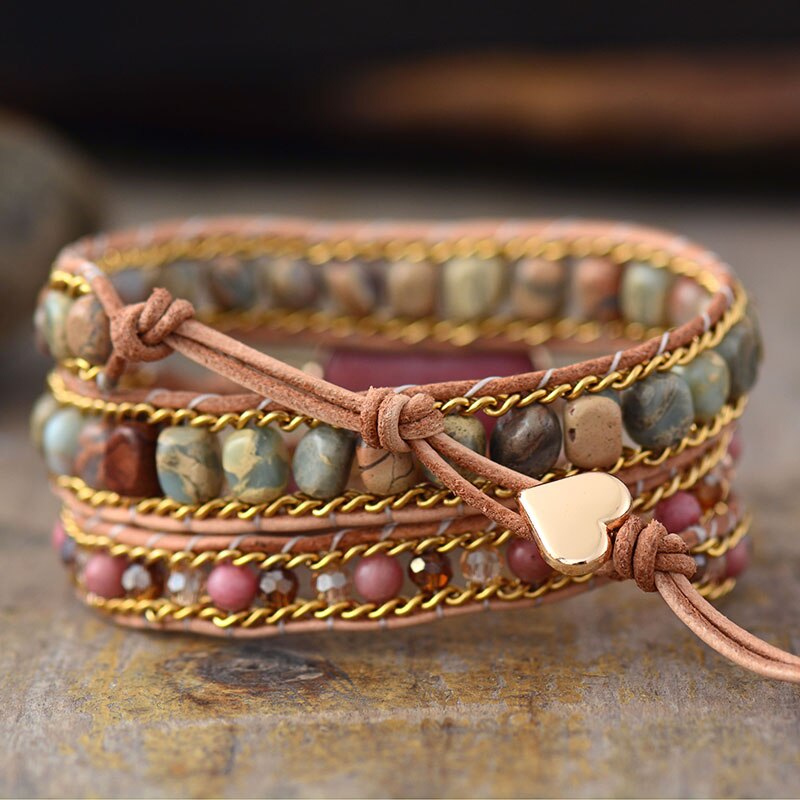 Rhodochrosiet Helende Hart Armband - Roselle