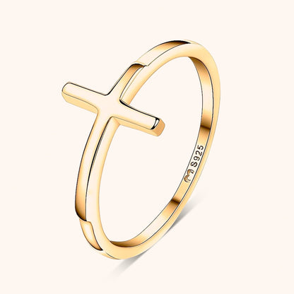 Trendy Ring met Kruisdetail - Amélie