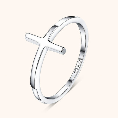 Trendy Ring met Kruisdetail - Amélie