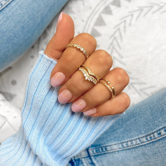 Zirkonia Kroonring - Allegra