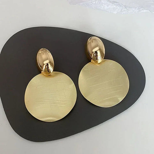 Gouden Oorbellen met Ronde Hangers - Amaya