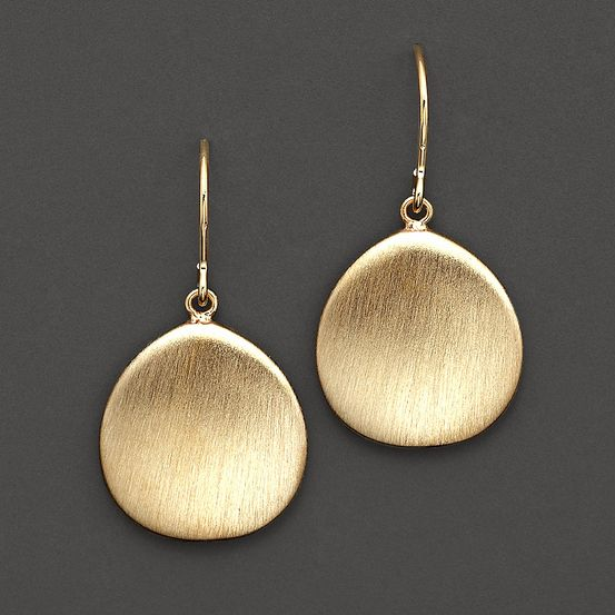 Vintage Gouden Plaat Oorbellen - Sienna