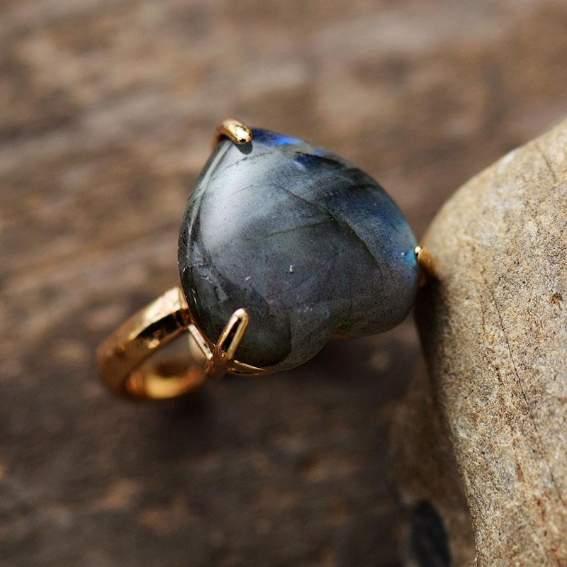 Genezing Hart Edelsteen Ring - Selena