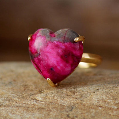 Genezing Hart Edelsteen Ring - Selena