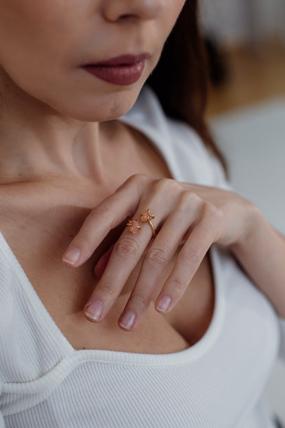 Unieke Ruwe Edelsteen Ring - Mira