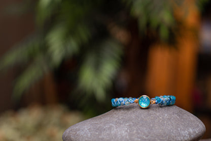 Hypnotiserende Blauwe Opaal Armband - Liora