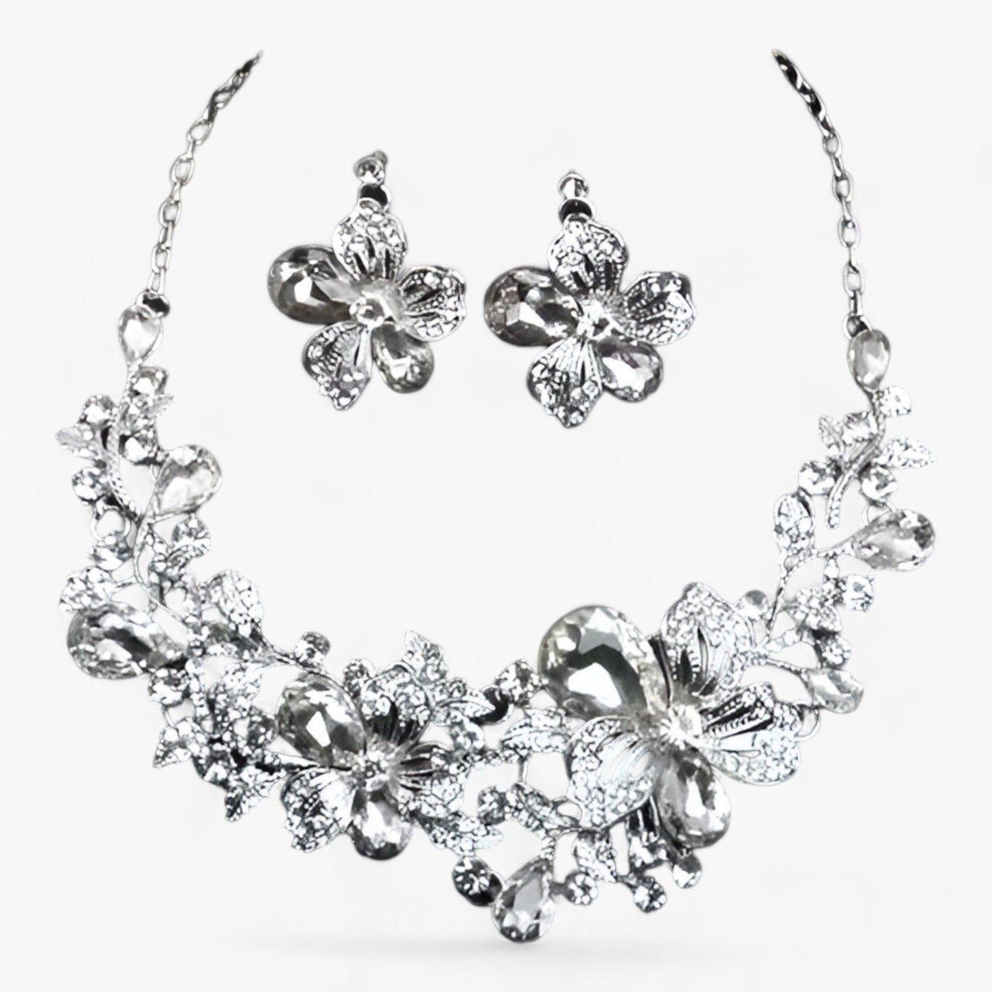Bruidssieradenset met Emaille Bloemen - Fleur