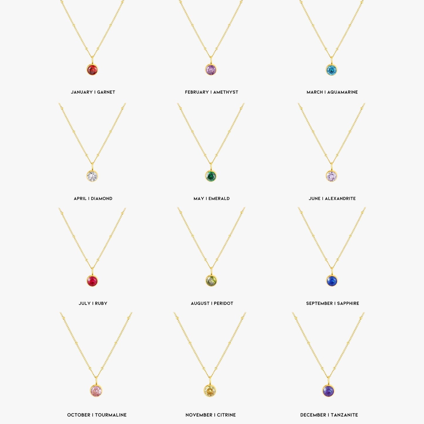 Geboortesteen Ketting - Aurora
